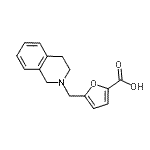 CAS 登录号：915922-68-8， 5-(3,4-二氢-2(1H)-异喹啉基甲基)-2-糠酸