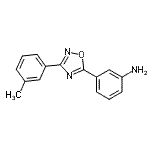 CAS 登录号：915922-84-8， 3-[3-(3-甲基苯基)-1,2,4-恶二唑-5-基]苯胺