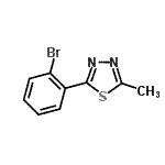 CAS 登录号：915923-21-6， 2-(2-溴苯基)-5-甲基-1,3,4-噻二唑