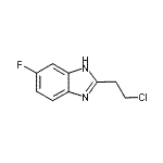 结构式 CAS# 915923-27-2, 2-(2-氯乙基)-5-氟-1H-苯并咪唑