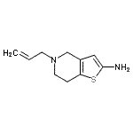 CAS 登录号：91617-64-0， 5-烯丙基-4,5,6,7-四氢噻吩并[3,2-c]吡啶-2-胺