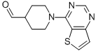 结构式 CAS# 916766-91-1, 1-噻吩并[3,2-d]嘧啶-4-基-4-哌啶甲醛