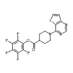 CAS 登录号：916766-92-2， 五氟苯基1-(噻吩并[3,2-d]嘧啶-4-基)-4-哌啶羧酸酯