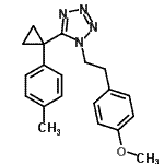 CAS 登录号：916923-10-9， 1-[2-(4-甲氧基苯基)乙基]-5-[1-(4-甲基苯基)环丙基]-1H-四唑