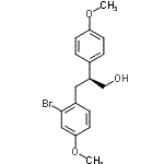 CAS#: 917379-11-4， (2S)-3-(2-Bromo-4-methoxyphenyl)-2-(4-methoxyphenyl)-1-propanol