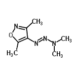 CAS 登录号：91773-32-9， 4-[(1E)-3,3-二甲基-1-三氮烯-1-基]-3,5-二甲基-1,2-恶唑