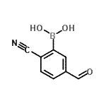 CAS 登录号：918413-80-6， (2-氰基-5-甲酰基苯基)硼酸