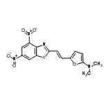 CAS 登录号：919285-59-9， 5-[(E)-2-(4,6-二硝基-1,3-苯并噻唑-2-基)乙烯基]-N,N-二甲基-2-呋喃胺
