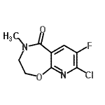 CAS#: 919788-60-6， 8-chloro-7-fluoro-4-methyl-2,3-dihydropyrido[3,2-f][1,4]oxazepin-5-one