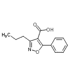 CAS 登录号：92029-31-7， 5-苯基-3-丙基-1,2-恶唑-4-羧酸