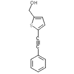 CAS 登录号：92070-91-2， [5-(苯基乙炔基)-2-噻吩基]甲醇