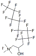CAS 登录号：92071-84-6， (4,4,5,5,6,6,7,7,8,8,9,9,10,10,11,11,11-十七氟-2-羟基十一烷基)三甲基碘化铵