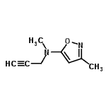 CAS 登录号：92087-54-2， N,3-二甲基-N-(2-丙炔-1-基)-1,2-恶唑-5-胺