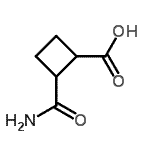 CAS 登录号：92116-88-6， 2-氨基甲酰环丁烷羧酸