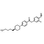 CAS 登录号：92118-84-8， 4-氰基-3-氟苯基4-(反式-4-戊基环己基)苯甲酸酯