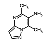 CAS 登录号：92146-03-7， 5,7-二甲基吡唑并[1,5-a]嘧啶-6-胺