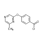CAS 登录号：921938-96-7， 4-[(6-甲基-2-吡嗪基)氧基]苯甲酰氯