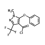 CAS#: 921939-09-5， 1-Methyl-5-phenoxy-3-(trifluoromethyl)-1H-pyrazole-4-carbonyl chloride