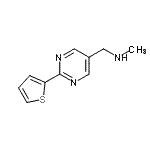 CAS 登录号：921939-14-2， N-甲基-1-[2-(2-噻吩基)-5-嘧啶基]甲胺