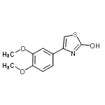 CAS 登录号：92288-69-2， 4-(3,4-二甲氧基苯基)噻唑-2-醇