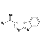 CAS 登录号：92336-02-2， (1E)-3-(1,3-苯并噻唑-2(3H)-亚基)-1-三氮烯-1-甲脒