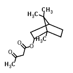 CAS 登录号：92372-05-9， 1,7,7-三甲基双环[2.2.1]庚-2-基3-氧代丁酸酯