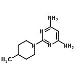 CAS 登录号：924846-87-7， 2-(4-甲基-1-哌啶基)-4,6-嘧啶二胺