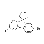 CAS#: 925890-09-1， 2',6'-Dibromospiro[cyclopentane-1,9'-fluorene]
