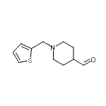结构式 CAS# 926921-80-4, 1-(2-噻吩基甲基)-4-哌啶甲醛