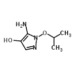 CAS 登录号：927417-41-2， 5-氨基-1-异丙氧基-1H-吡唑-4-醇