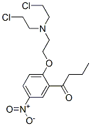 CAS 登录号：92756-01-9， N-(2-(2-丁酰基)-4-硝基苯氧基乙基)-N,N-双(2-氯乙基)胺
