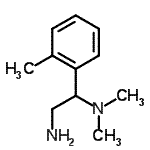 结构式 CAS# 928000-19-5, N<sup>1</sup>,N<sup>1</sup>-二甲基-1-(2-甲基苯基)-1,2-乙二胺