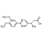 CAS 登录号：928713-65-9， 3-氨基-3-[2-(3,4-二甲氧基苯基)-5-嘧啶基]丙酸
