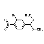 CAS 登录号：929095-57-8， 2-溴-4-(二甲氧基甲基)-1-硝基苯