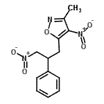 CAS#: 929719-03-9， 3-Methyl-4-nitro-5-(3-nitro-2-phenylpropyl)-1,2-oxazole