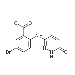 CAS 登录号：930295-14-0， 5-溴-2-[(6-氧代-1H-哒嗪-3-基)氨基]苯甲酸