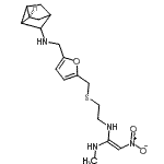 CAS 登录号：93064-63-2， (Z)-N-甲基-2-硝基-N'-(2-{[(5-{[(1R)-三环[2.2.1.0<sup>2,6</sup>]庚-3-基氨基]甲基}-2-呋喃基)甲基]硫基}乙基)-1,1-乙烯二胺