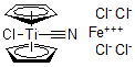 CAS 登录号：93083-39-7， 双(环戊二烯基)乙腈氯钛 (IV) 四氯高铁酸盐 (III)