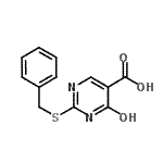 CAS 登录号：93185-33-2， 2-(苄基硫基)-6-氧代-1,6-二氢-5-嘧啶羧酸