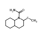 CAS 登录号：93227-86-2， 2-(甲硫基)八氢-1(2H)-喹啉甲酰胺