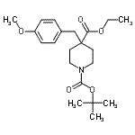 CAS 登录号:932710-58-2, 4-乙基1-(2-甲基-2-丙基)4-(4-甲氧基苄基)-1,4-哌啶二羧酸酯