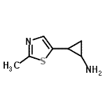 CAS 登录号：933733-59-6， 2-(2-甲基-1,3-噻唑-5-基)环丙胺