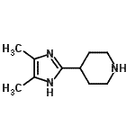 CAS 登录号：933750-43-7， 4-(4,5-二甲基-1H-咪唑-2-基)哌啶