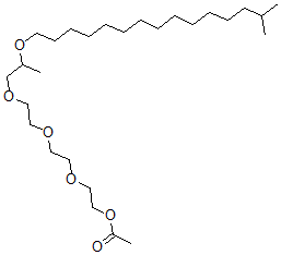 CAS 登录号：93385-13-8， 2-[2-[2-[2-(异十六烷氧基)丙氧基]乙氧基]乙氧基]-乙醇乙酸酯