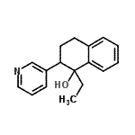 CAS 登录号：93406-29-2， 1-乙基-2-(3-吡啶基)-1,2,3,4-四氢-1-萘酚