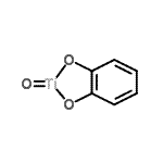 结构式 CAS# 93459-84-8, [1,2-苯二酚(2-)-kappa<sup>2</sup>O<sup>1</sup>,O<sup>2</sup>](氧代)钛