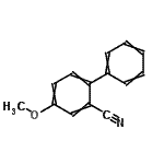 结构式 CAS# 934691-48-2, 4-甲氧基-2-联苯甲腈
