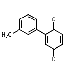 CAS 登录号：93504-10-0， 2-(3-甲基苯基)-1,4-苯醌