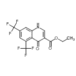 CAS 登录号:93514-83-1, 乙基4-氧代-5,7-二(三氟甲基)-1,4-二氢-3-喹啉羧酸酯