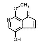 CAS 登录号：936470-68-7， 7-甲氧基-1H-吡咯并[2,3-c]吡啶-4-醇